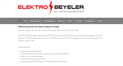 Desktop Screenshot of elektrobeyeler.ch