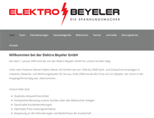 Tablet Screenshot of elektrobeyeler.ch
